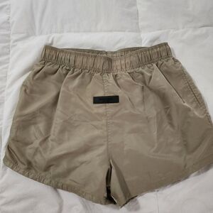 Fear Of God Essentials Shorts Mens Small Wood Brown Running Gym